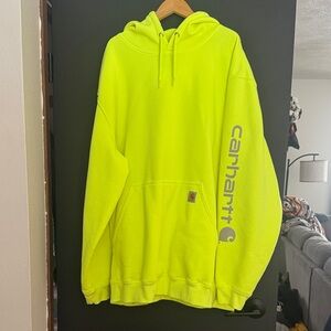 Carhartt Men's Bright Yellow Hoodie